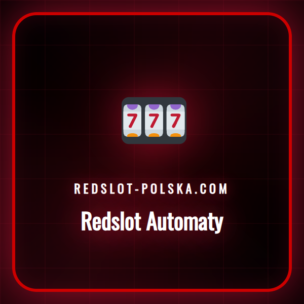 Główny ekran promocyjny platformy Redslot Automaty z popularnymi grami slotowymi.