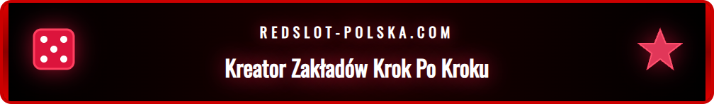 Interfejs narzędzia Redslot Bet Builder z listą dostępnych rynków.