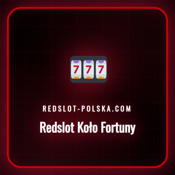 Grafika przedstawiająca kolorowe Redslot Koło Fortuny z nagrodami.