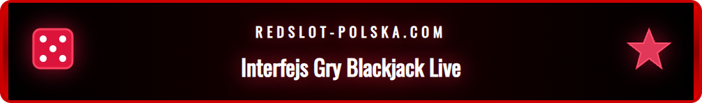 Zrzut ekranu przedstawiający interfejs stołu do gry w blackjacka.