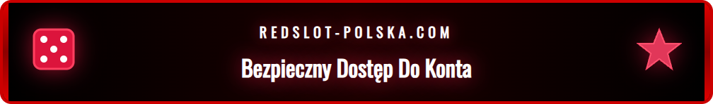 Ekran logowania na platformie Redslot z polami na login i hasło.