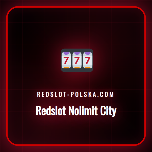 Logo Redslot Nolimit City na tle dynamicznej grafiki z gry.