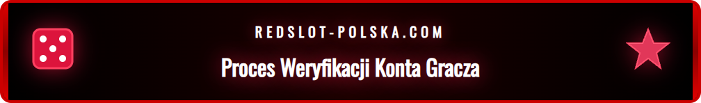 Infografika pokazująca kroki weryfikacji konta dla Redslot Płatności.