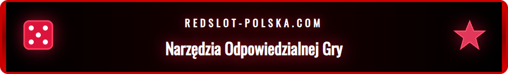 Zrzut ekranu przedstawiający narzędzia odpowiedzialnej gry w Redslot.