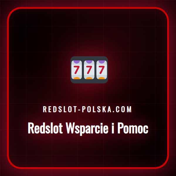 Biurko obsługi klienta z logo Redslot, symbol wsparcia i pomocy.